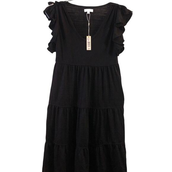 Max Studio S NWT dress black Flutter sleeve Tiered Dress A Line NWT $118
1X - Picture 1 of 6